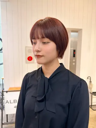 ショート Haruka 🌸暖色カラーのヘアスタイル