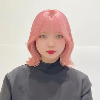 ミディアム カラー 💖暖色・ハイトーン 🐈みおり💖のヘアスタイル