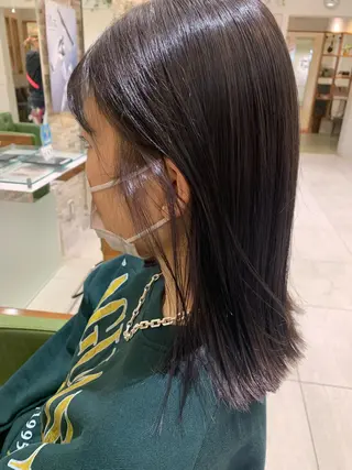 ミディアム カラー 高橋友里亜 /フリーランスのヘアスタイル