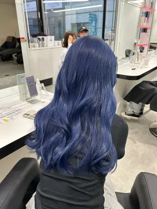 ロング カラー エフェクトブリーチ／ レイヤーカット／翔のヘアスタイル