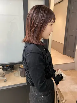 ミディアム storiiz所属・rina 🩶透明感カラーのヘアスタイル
