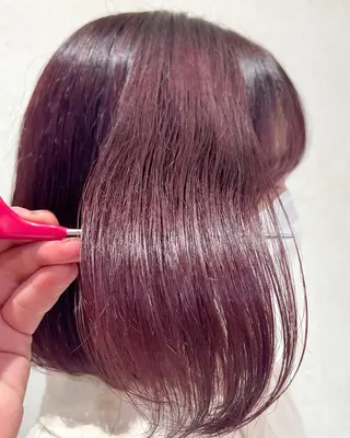 ミディアム カラー カラー/レイヤー/ 髪質改善/PAAQのヘアスタイル