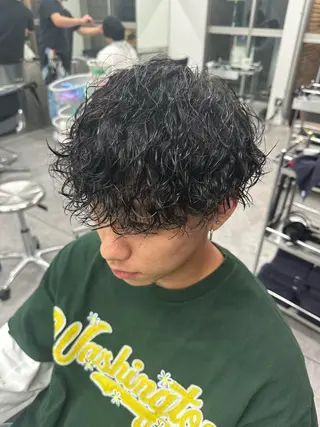 ミディアム 似合わせパーマ🔥 渡邉愛斗のヘアスタイル