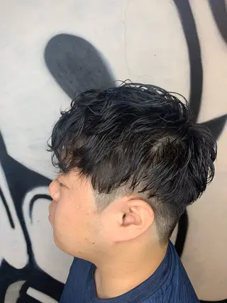 パーマ メンズ ⚡️メンズパーマ特化 mens支持◎/忠地のヘアスタイル