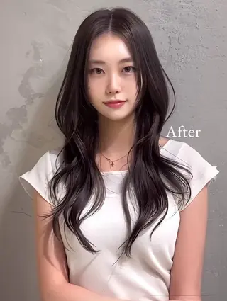 ロング 韓国特化型 エクステ、カラー専門のヘアスタイル