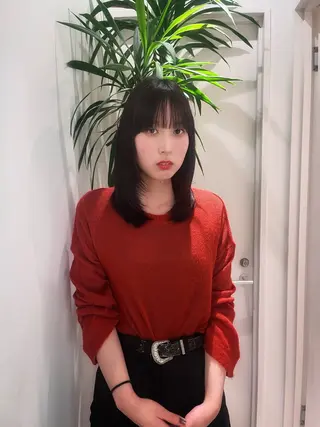 ミディアム tricca daikanyama所属・縮毛矯正/ボブ/ 🌱長尾朋弥🌱のヘアスタイル