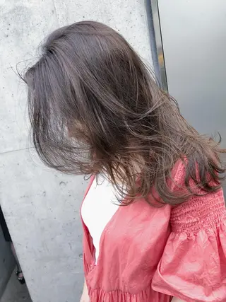 セミロング カラー 似合わせ専門美容師 なかじまのヘアスタイル