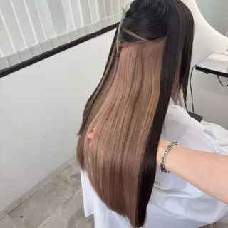 ロング カラー Ren. 🦋デザインカラーのヘアスタイル