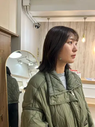 セミロング 藤田 侑花のヘアスタイル