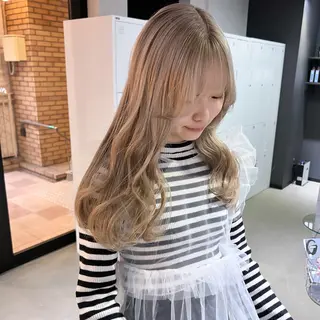 ロング カラー 🎀ダブルカラー/ ピンク×ガーリー🎀のヘアスタイル