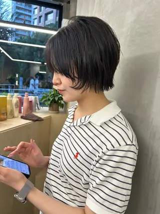 ショート カラー 結衣/ カットモデル募集🎀のヘアスタイル