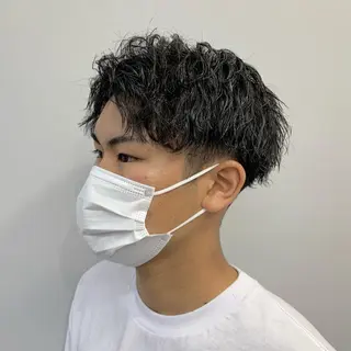 ショート パーマ メンズ メンズ特化美容師/ 藤戸 椋のヘアスタイル