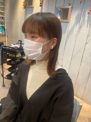 ミディアム 西山 恵太郎のヘアスタイル