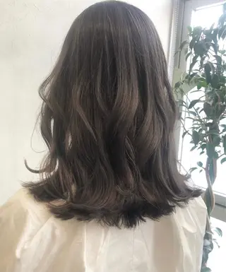 ミディアム カラー nakahara madokaのヘアスタイル
