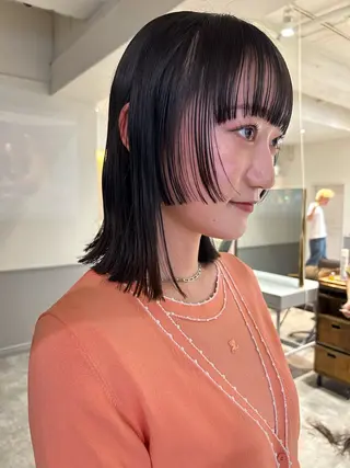 ミディアム sliver renのヘアスタイル