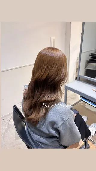 セミロング カラー THE SKY所属・The sky 美玲のヘアスタイル