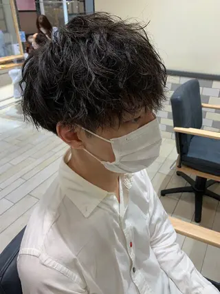 パーマ メンズ 縮毛矯正/韓国ヘア /ブリーチ/柴山のヘアスタイル