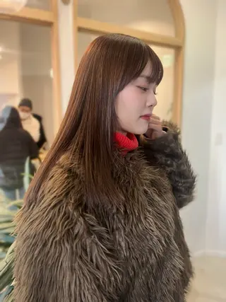 ミディアム marino/ カラー/顔周りカットのヘアスタイル