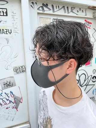 ショート パーマ メンズ 【東北メンズヘア1 位受賞🥇】本間祐太のヘアスタイル