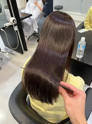 ロング パーマ 諸岡 玲のヘアスタイル
