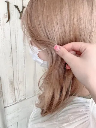 ミディアム カラー JYUNESU表参道所属・韓国ヘア🇰🇷🎀 透明感カラーのヘアスタイル