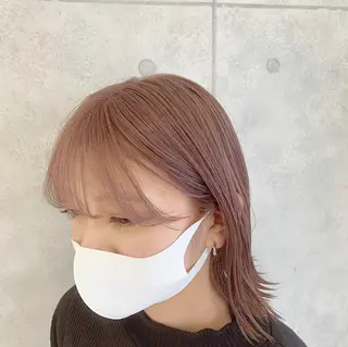 ミディアム カラー ブリーチソムリエ認定 梅田茶屋町Eir辻のヘアスタイル