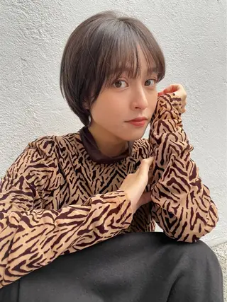 ショート カラー GO TODAY SHAiRE SALON表参道Polaris店所属・暖色カラー/ピンク カラー/HARUKAのヘアスタイル