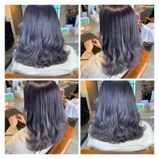 セミロング カラー 髪質改善艶髪 ℍ𝔸ℝ𝕌𝕂𝔸のヘアスタイル