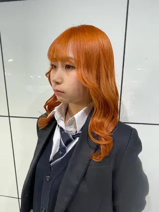 カラー ‪るか/‪透明感 カラー/アレンジのヘアスタイル