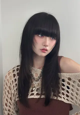 ロング カラー 艶カラー/韓国ヘア 🇰🇷きょんのヘアスタイル