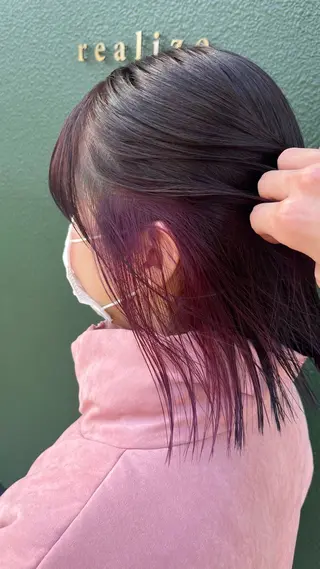 セミロング 鶴舞/透明感/リア ライズ/ いっとぅーのヘアスタイル