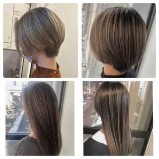 カラー 髪質改善＆ブリーチ 伊勢　祐一郎のヘアスタイル