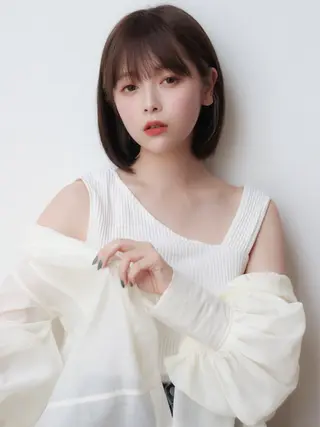 ショート カラー パーマ ヘアアレンジ VIVIE【ヴィヴィ】所属・髪質改善/韓国風 レイヤー/田村祐樹のヘアスタイル