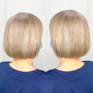 ショート カラー パーマ 縮毛/レイヤー 韓国/橋口のヘアスタイル