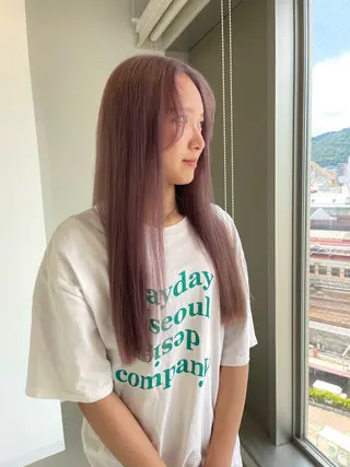 ロング カラー 店長 MANAMI /ブリーチ/骨格ボブのヘアスタイル