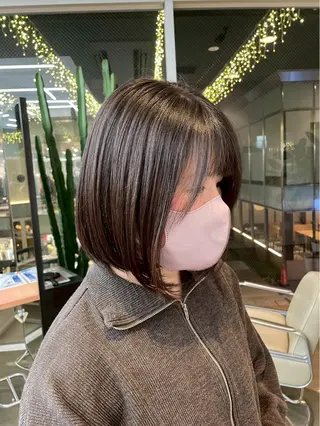 ショート DIFINOaoyama所属・🎧ayaka/ボブ /透明感カラー🩵のヘアスタイル