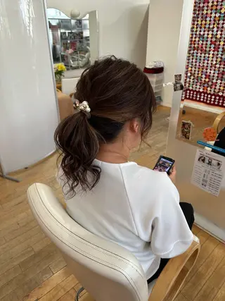 カラー ヘアアレンジ 山本 瑠華のヘアスタイル