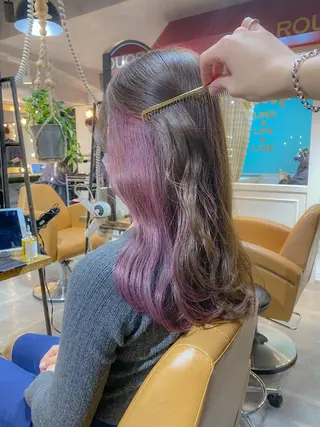 セミロング ボブ/縮毛矯正 髪質改善/もえるのヘアスタイル