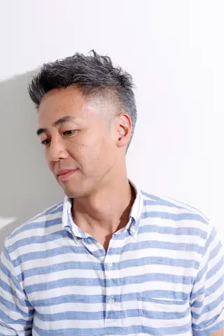 ショート メンズ 染谷 周のヘアスタイル