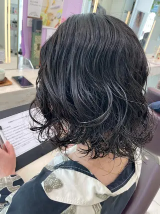 ショート パーマ ヘアセット/髪質改善 🌿 長 若奈のヘアスタイル