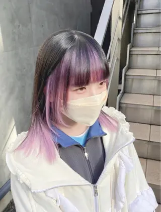 ミディアム カラー パーマ ヘアアレンジ メンズ キッズ ネイル マツエク・マツパ アイブロウ ハイトーンNo.1 👩🏼NaGiSaのヘアスタイル