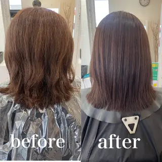 ロング 縮毛矯正/髪質改善 主税巧一のヘアスタイル