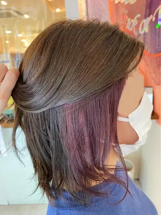 ミディアム 清水 有紗のヘアスタイル