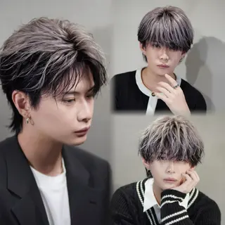 ミディアム カラー メンズ メンズ/心斎橋 /韓流/藤本理希のヘアスタイル