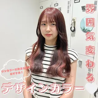 ロング カラー ピンクカラー🎀/ ミルクティー🍼花音のヘアスタイル