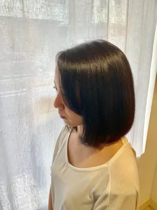 ミディアム カラー 組藤 沙奈のヘアスタイル