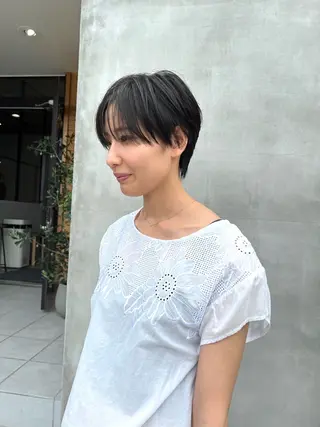 ショート カラー メンズ hair  musée所属・山根 桜のヘアスタイル