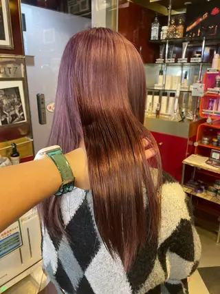 セミロング カラー 👑派手髪/カット 👑ANRYのヘアスタイル