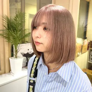 カラー 渋谷🎨エクステ× ブリーチ特化🎨レンのヘアスタイル