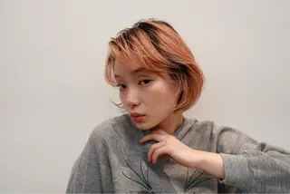 ミディアム カラー パーマ 広美◎ <hiromi>のヘアスタイル